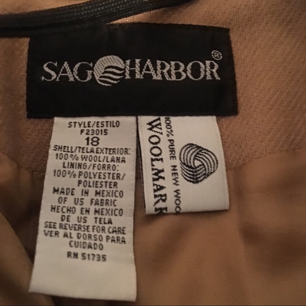 Sag Harbor Zip Up Wool Jacket